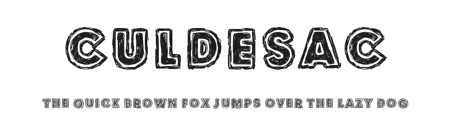 Culdesac by Juha Korhonen — Decorative Font