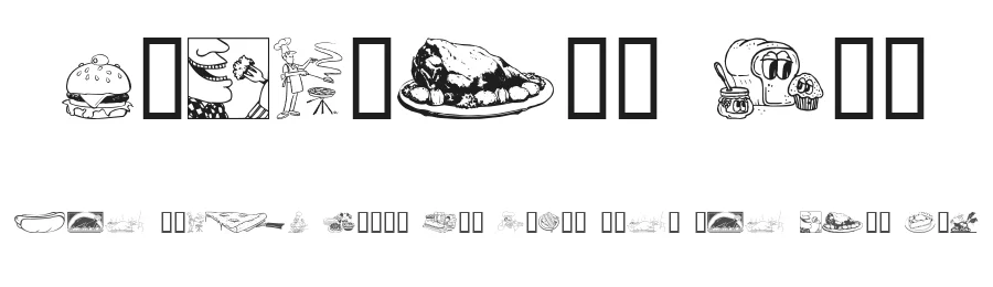 Culinary Art by GemFonts / Typotheticals — Dingbats Font