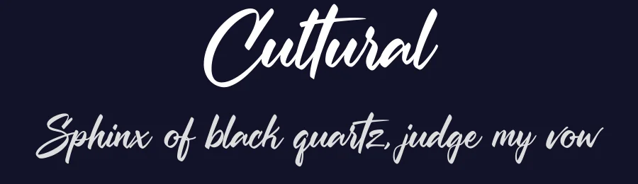 Cultural by Cat.B — Script Handwritten Font — thumbnail 2