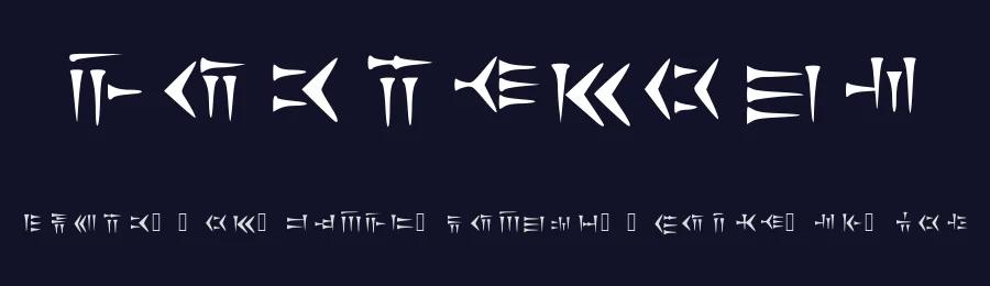 Cunieform by ItsT3K — Dingbats Font — thumbnail 2