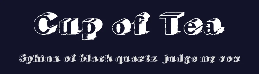 Cup of Tea by imagex — Decorative Font — thumbnail 2