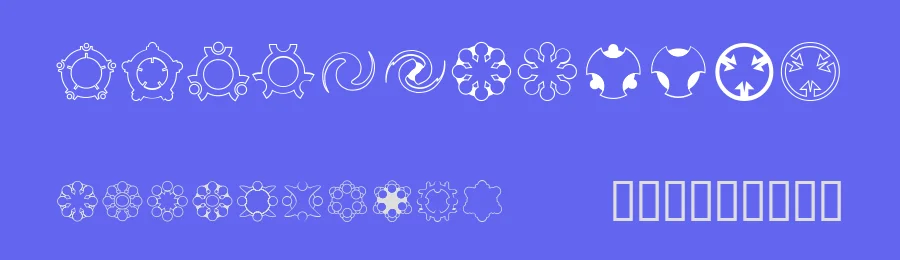 Curious Device by David Hirmes — Dingbats Font — thumbnail 3