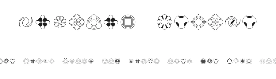 Curious Device by David Hirmes — Dingbats Font