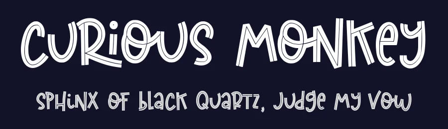Curious Monkey by Abo Daniel Studio — Decorative Font — thumbnail 2