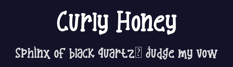 Curly Honey by SharkStudio — Decorative Font — thumbnail 2