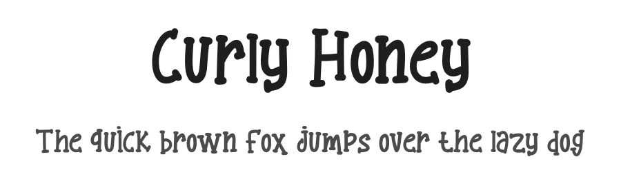 Curly Honey by SharkStudio — Decorative Font