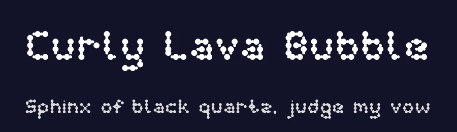 Curly Lava Bubble by Manuel Viergutz | Typo Graphic Design — Decorative Font — thumbnail 2