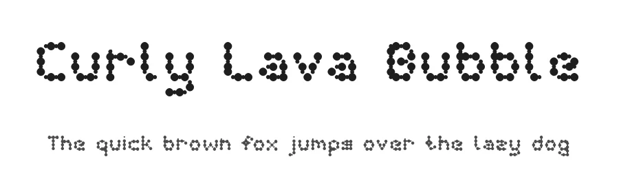 Curly Lava Bubble by Manuel Viergutz | Typo Graphic Design — Decorative Font