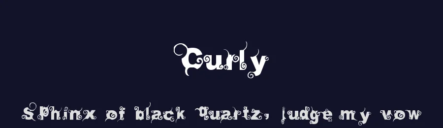 Curly by Lydeke Bosch — Decorative Font — thumbnail 2