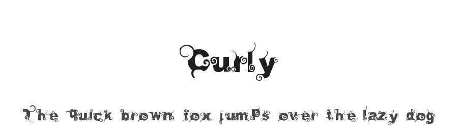 Curly by Lydeke Bosch — Decorative Font