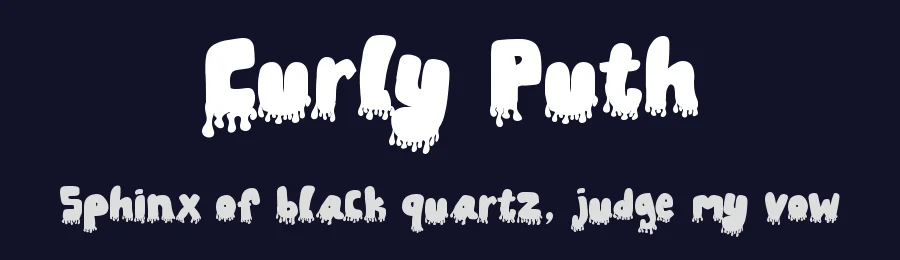 Curly Puth by Annisa Afni — Decorative Font — thumbnail 2