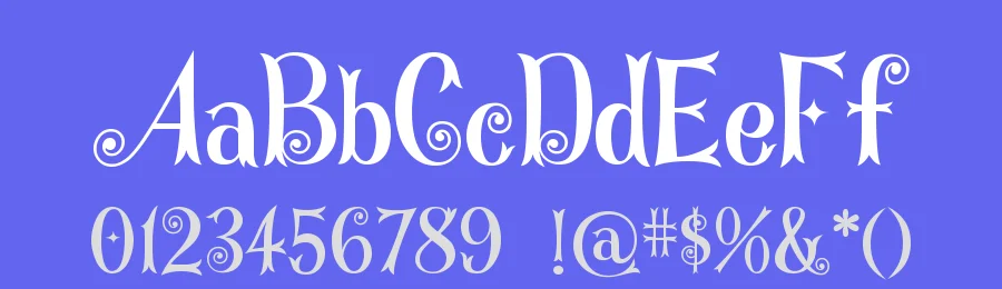 Curly Stars — Decorative Font — thumbnail 3