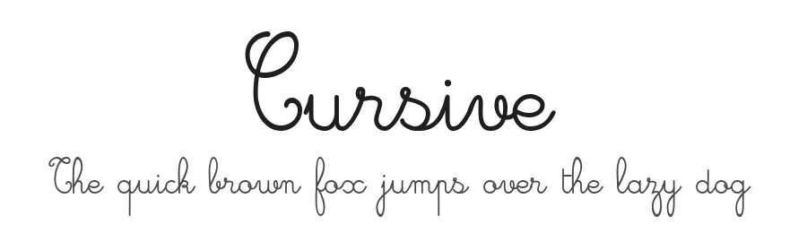 Cursive
