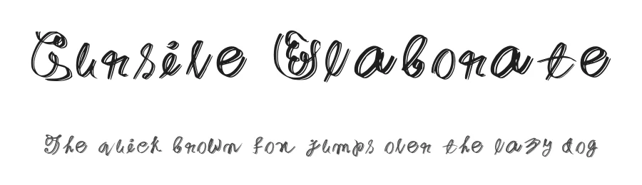 Cursive Elaborate