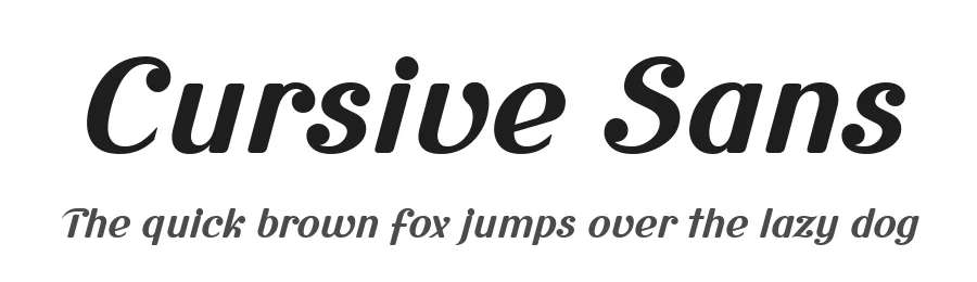 Cursive Sans