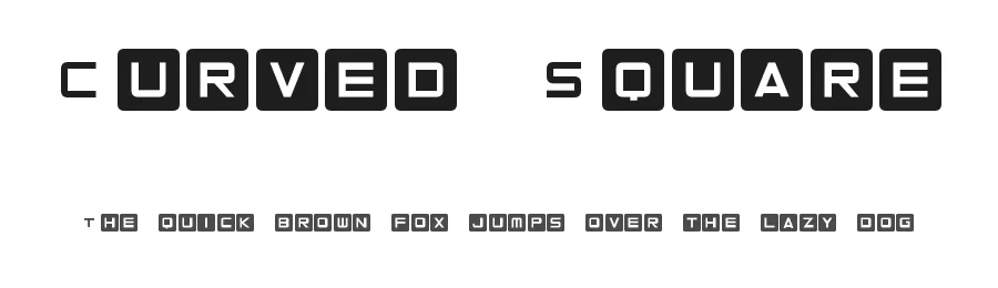 Curved Square by Hawtpixel — Display Font