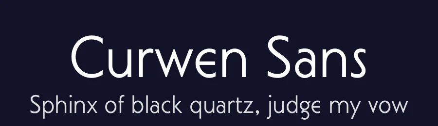 Curwen Sans by K-Type — Sans Serif Font — thumbnail 2