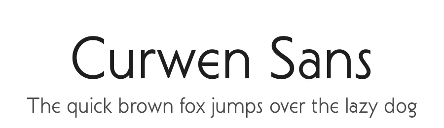 Curwen Sans by K-Type — Sans Serif Font