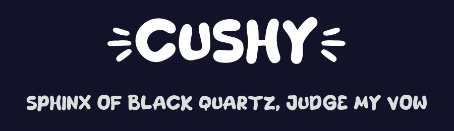 Cushy by Khurasan — Decorative Font — thumbnail 2