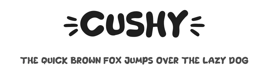 Cushy by Khurasanย โ Decorative Font
