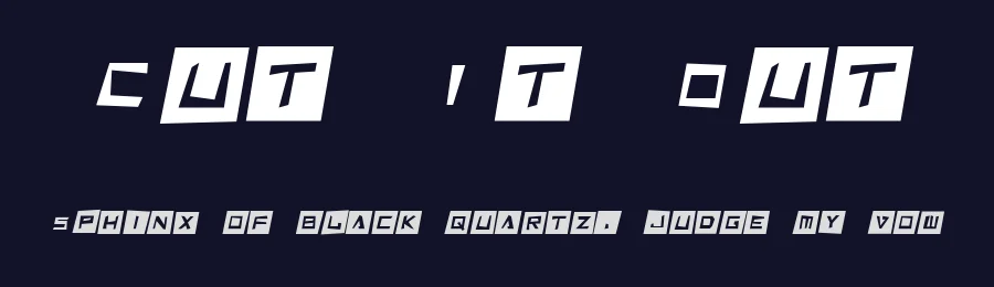 Cut It Out by Hawtpixel — Decorative Font — thumbnail 2