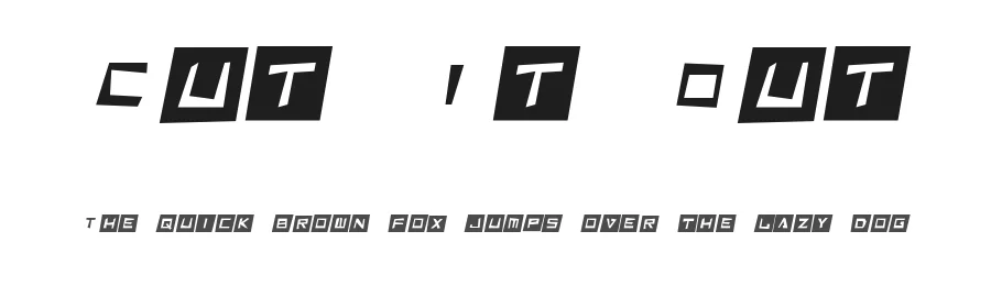 Cut It Out by Hawtpixel — Decorative Font