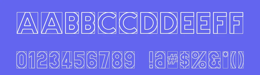 Cut Me Out by Peter Wiegel — Decorative Font — thumbnail 3