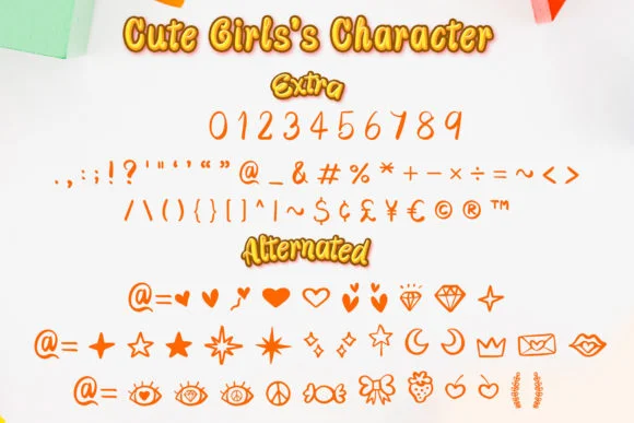 Cute Girls Font by numnim — Script Handwritten Font — thumbnail 3