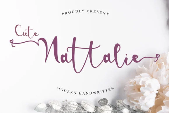 Cute Nattalie Font by Arkrist Letter Studio — Script Handwritten Font