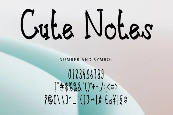 Cute Notes Font by WinType — Script Handwritten Font — thumbnail 6