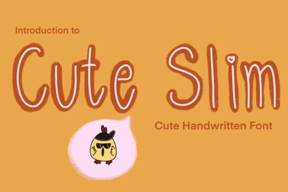 Cute Slim Font by jennythip — Script Handwritten Font