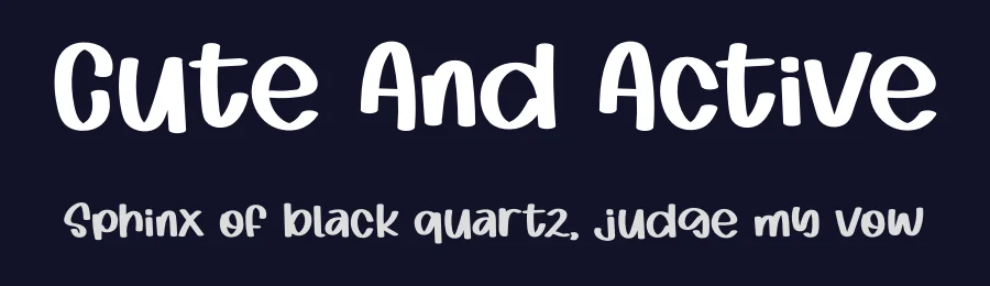 Cute And Active by Inermedia Studio — Decorative Font — thumbnail 2