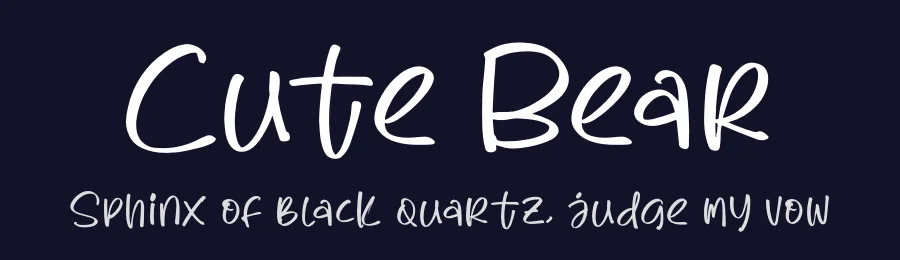 Cute Bear by Letterena Studios — Script Handwritten Font — thumbnail 2