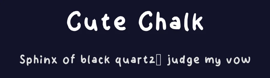 Cute Chalk by Black Hat — Script Handwritten Font — thumbnail 2