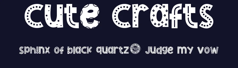 Cute Crafts by Calligraphy Fonts — Decorative Font — thumbnail 2