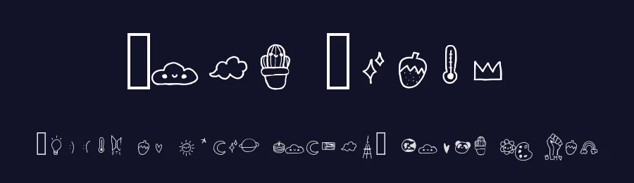 Cute Icons by Tillai Zita — Dingbats Font — thumbnail 2