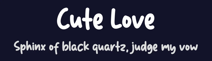 Cute Love by Graphix Line Studio — Script Handwritten Font — thumbnail 2