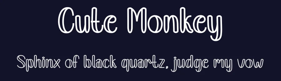 Cute Monkey by Andi Moz — Script Handwritten Font — thumbnail 2