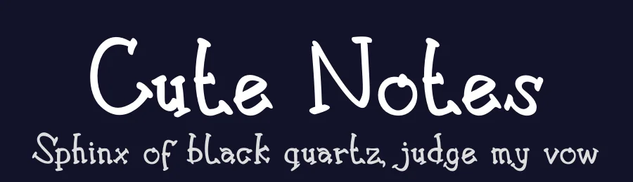 Cute Notes by Winarko — Script Handwritten Font — thumbnail 2