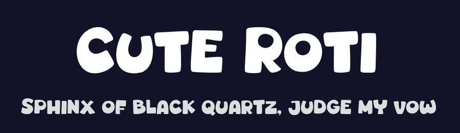 Cute Roti by Khurasan — Decorative Font — thumbnail 2