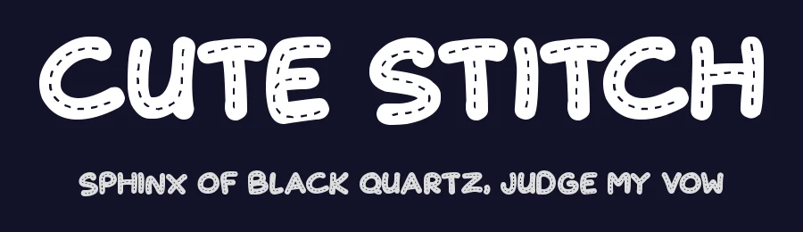 Cute Stitch by Hawtpixel — Decorative Font — thumbnail 2