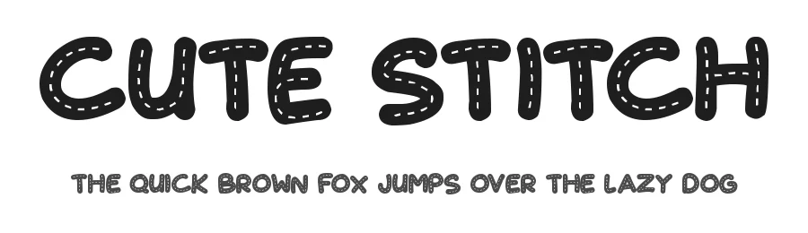Cute Stitch by Hawtpixel — Decorative Font