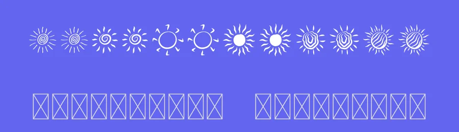 Cute Sun by Muhammad Yafinuha — Dingbats Font — thumbnail 3