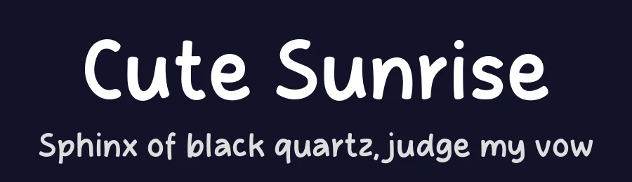 Cute Sunrise by MJType — Decorative Font — thumbnail 2