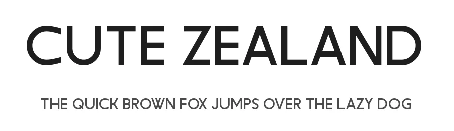 Cute Zealand by Chequered Ink — Sans Serif Font