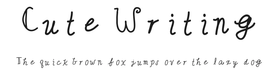 Cute Writing