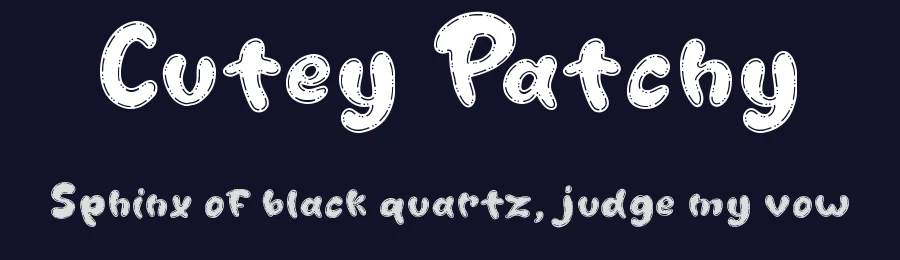 Cutey Patchy by Attype Studio — Decorative Font — thumbnail 2