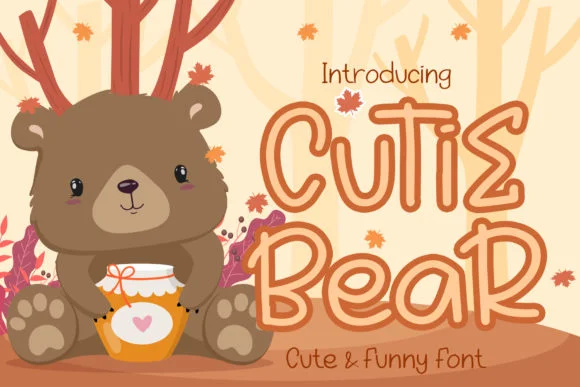 Cutie Bear Font by boogaletter — Script Handwritten Font