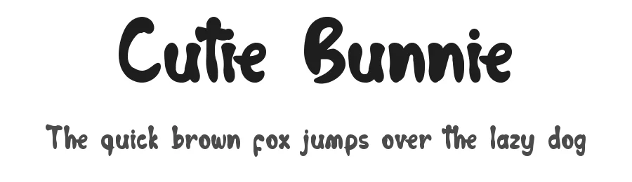 Cutie Bunnie by DM Letter Studio - Dimas Prasetyo — Decorative Font