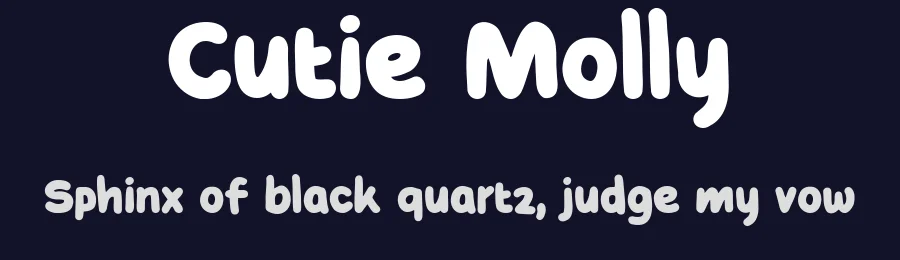 Cutie Molly by Letterhend Studio — Decorative Font — thumbnail 2
